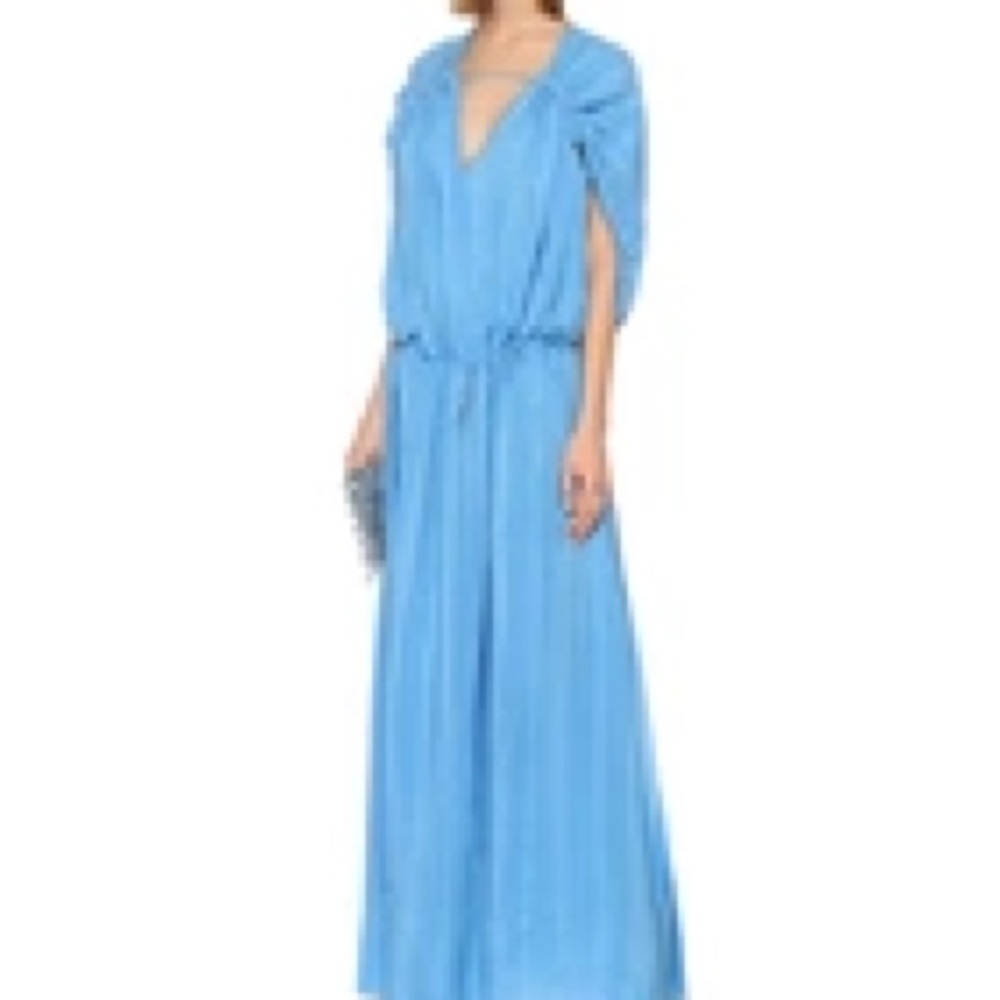 Stunning Cameo Blue Maxi Dress by top Designer Stella McCartney - Picture 3 of 7